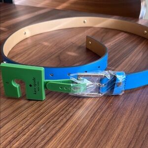 Kate Spade Green and Blue Belt